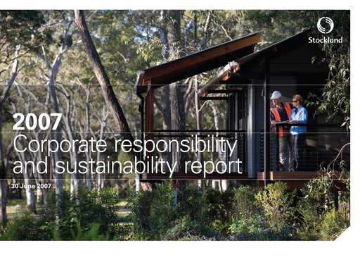 Vorschaubild Stockland Nachhaltigkeitsbericht 2007