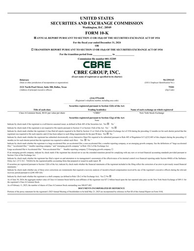 Thumbnail CBRE Group
 Annual Report 2024