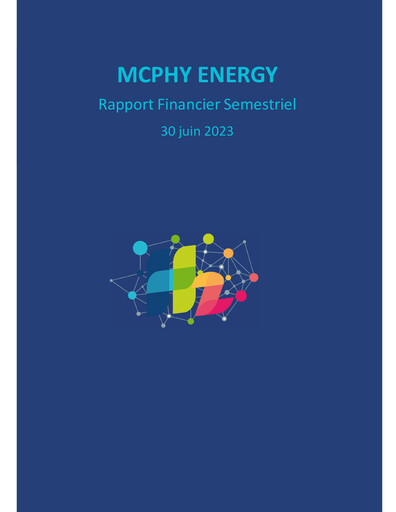 Miniature McPhy Energy Rapport semestriel 2023-h1