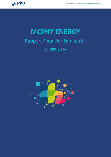 Miniature McPhy Energy Rapport semestriel 2024-h1