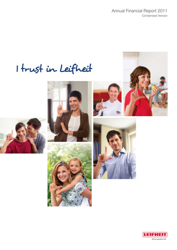 Miniature Leifheit Rapport annuel 2011