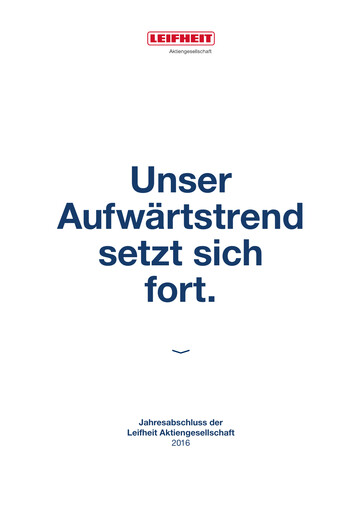 Thumbnail Leifheit Financial Statement 2016