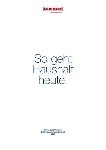 Thumbnail Leifheit Financial Statement 2017