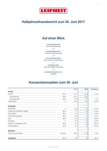 Thumbnail Leifheit Half-year Report 2017-h1