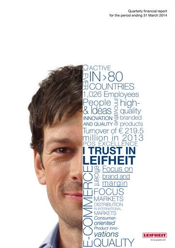 Thumbnail Leifheit Quarterly Report 2014-q1
