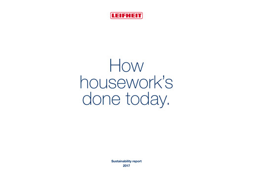 Miniature Leifheit Rapport de durabilité 2017