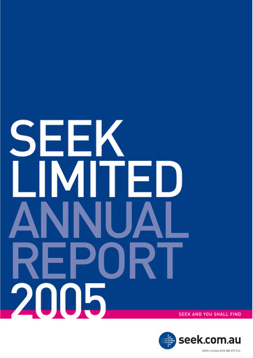 Miniature Seek Limited
 Rapport annuel 2005