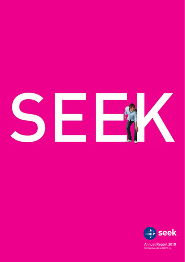 Miniature Seek Limited
 Rapport annuel 2010