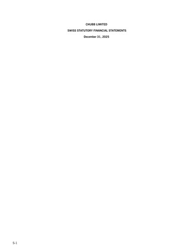 Vorschaubild Chubb Finanzmitteilung 2025