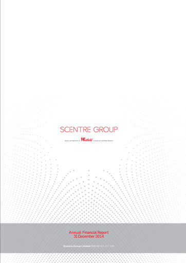 Miniature Scentre Group Rapport annuel 2014