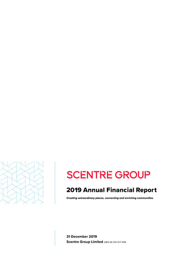 Miniature Scentre Group Rapport annuel 2019