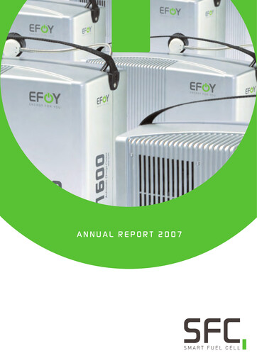 Vorschaubild SFC Energy AG Jahresbericht 2007