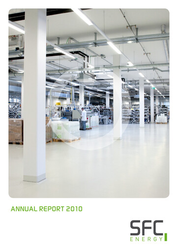 Vorschaubild SFC Energy AG Jahresbericht 2010