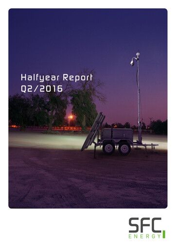 Thumbnail SFC Energy AG Half-year Report 2016-h1