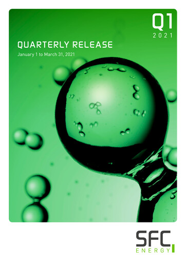 Thumbnail SFC Energy AG Quarterly Report 2021-q1