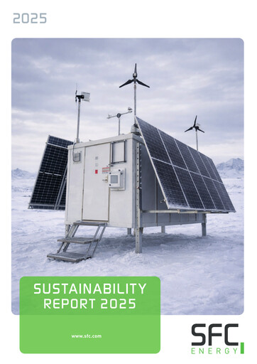 Thumbnail SFC Energy AG Sustainability Report 2025