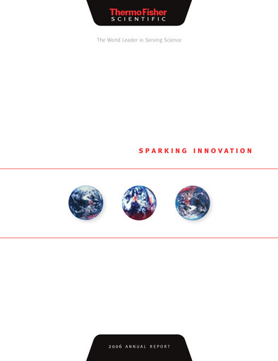 Thumbnail Thermo Fisher Scientific Annual Report 2006