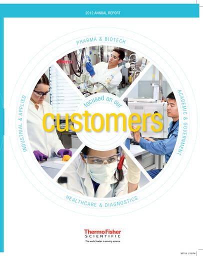 Thumbnail Thermo Fisher Scientific Annual Report 2012