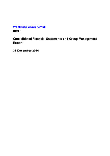 Thumbnail Westwing Group Financial Statement 2016