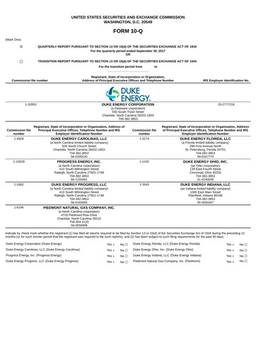 Vorschaubild Duke Energy Quartalsbericht 2017-q3