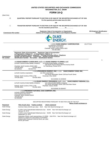 Vorschaubild Duke Energy Quartalsbericht 2019-q2