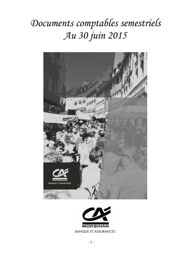 Thumbnail Caisse Régionale de Crédit Agricole du Morbihan Half-year Report 2015-h1