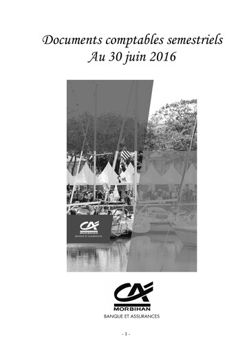 Thumbnail Caisse Régionale de Crédit Agricole du Morbihan Half-year Report 2016-h1