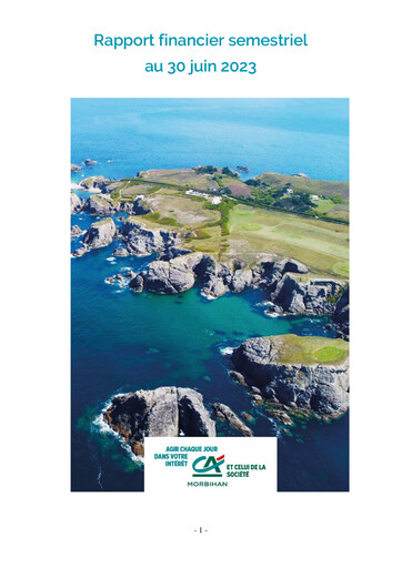 Thumbnail Caisse Régionale de Crédit Agricole du Morbihan Half-year Report 2023-h1