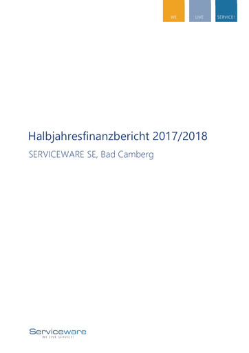Thumbnail Serviceware Half-year Report 2017-2018-h1
