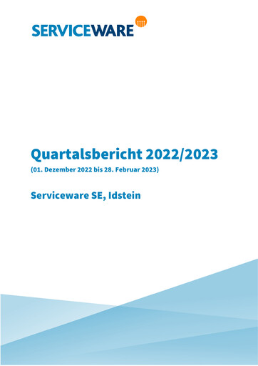 Thumbnail Serviceware Quarterly Report 2022-2023-q1