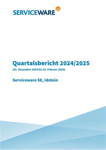Thumbnail Serviceware Quarterly Report 2024-2025-q1