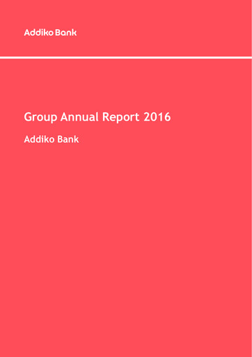 Thumbnail Addiko Bank
 Annual Report 2016