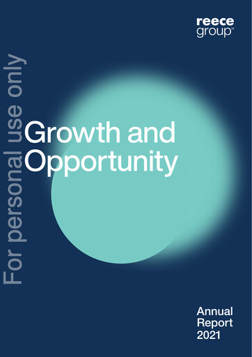 Thumbnail Reece Group Annual Report 2021