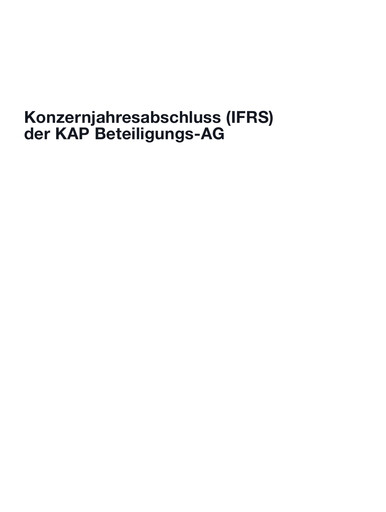 Thumbnail KAP AG Financial Report 2009