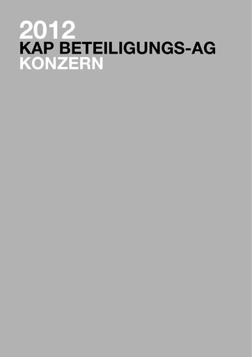 Thumbnail KAP AG Financial Report 2012