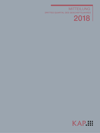 Thumbnail KAP AG Quarterly Report 2018-q3