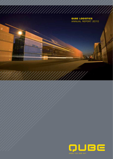 Thumbnail Qube Holdings Annual Report 2010