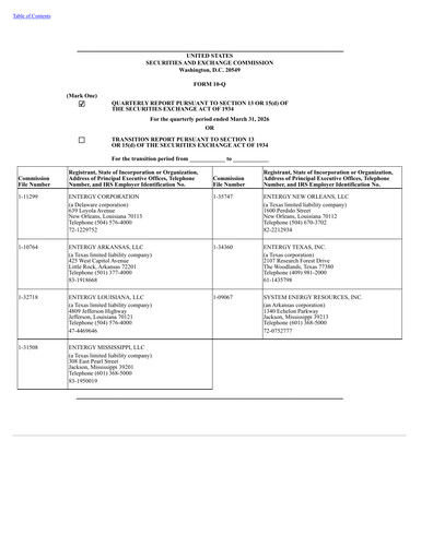 Vorschaubild Entergy Quartalsbericht 2026-q1