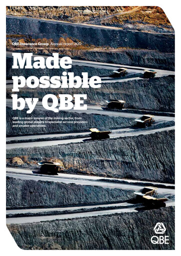 Thumbnail QBE Insurance
 Annual Report 2012