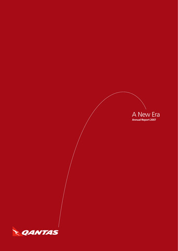 Thumbnail Qantas Airways
 Annual Report 2007