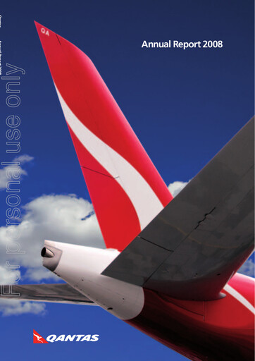 Thumbnail Qantas Airways
 Annual Report 2008