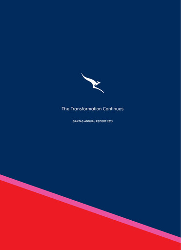 Thumbnail Qantas Airways
 Annual Report 2013
