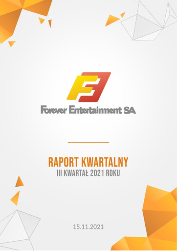 Thumbnail Forever Entertainment Quarterly Report 2021-q3