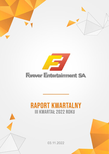 Thumbnail Forever Entertainment Quarterly Report 2022-q3