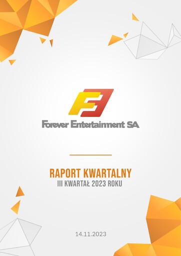 Thumbnail Forever Entertainment Quarterly Report 2023-q3
