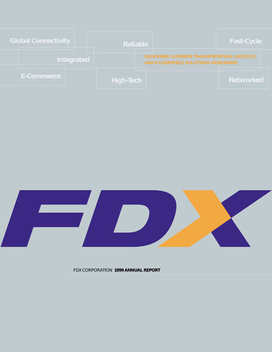 Thumbnail FedEx Annual Report 1999