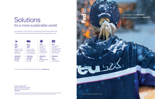 Thumbnail FedEx Annual Report 2014