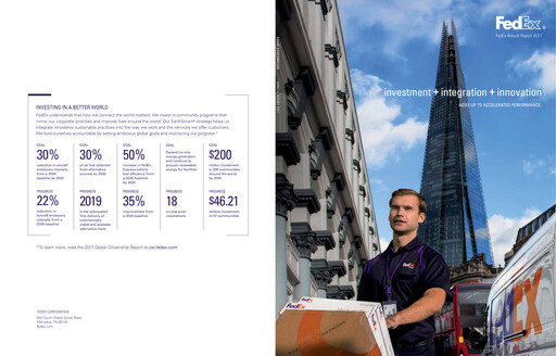 Thumbnail FedEx Annual Report 2017