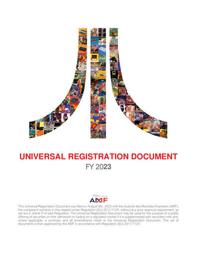Miniature ATARI Document d'enregistrement universel 2023
