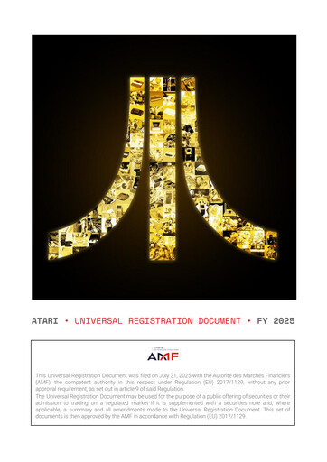 Miniature ATARI Document d'enregistrement universel 2025